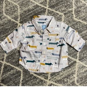 Baby Gap Gray Button Down Shirt 0-3 Months